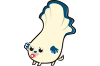 牡蠣がモチーフは広島犬　「47都道府犬Ｒ」“一日一犬！ 画像