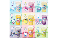 マイメロディ、ハンギョドン、けろけろけろっぴ達がフルーツジュースに♪推しキャラ以外も欲しくなる限定デザインコースターは必見 画像