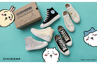 「ちいかわ」×コンバースコラボ第2弾♪ ハチワレ、うさぎの様子がいつもと違う…？左右のデザインにも注目！ 画像