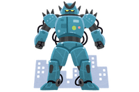 「あれはガンダムか…？」ドジャース優勝イラストに映っているロボットは一体…？ 画像