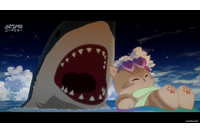アニメ「mofusand」サメスーツを着た茶トラの猫サメにゃんが過ごすほっこりゆるゆる系猫アニメ―第1話場面カット 画像