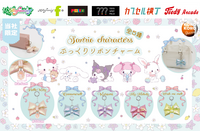ぷっくりリボンがかわいい☆ ハローキティ、シナモロール、クロミ、マイメロ、ウィッシュミーメルのカプセルトイ限定チャームが登場 画像