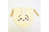 「ちいかわ」うさぎやモモンガたちの愛らしい表情をデザイン♪ふわふわ素材のフェイス巾着が登場 画像