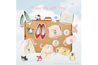 「サンリオ」キティ、クロミ、ポムポムと旅行へ♪ 驚愕の軽量感のフラットシューズやトラベルアイテム登場！「LE TALON」コラボ 画像