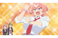 春アニメ「よわよわ先生」“つよつよギャル”椋林瑞希と立ち幅跳び測定!? 第2話先行カット 画像