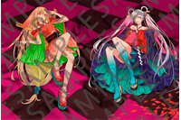 「超かぐや姫！」入場者特典第7弾「ワールドイズマイン」イラストポストカード！ ウェルカムアナウンス最終週はかぐや＆彩葉＆ヤチヨが担当 画像