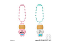 おぱんちゅうさぎ×んぽちゃむのマスコット登場♪ しっぽイメージのイチゴチョコがけビスケットも 画像