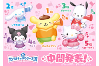 「2026年サンリオキャラクター大賞」中間順位発表！ポムポムプリンが“逆転”首位！シナモロール、ポチャッコが後を追う 画像