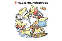 ポムポムプリンが陸上・水泳・eスポーツに全力でキュート♪ 日本代表「TEAM JAPAN」コラボグッズ登場【9月19日より】 画像