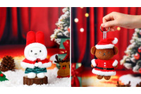 ミッフィーたちと一足早くクリスマス♪リースやツリーなど冬のモチーフを取り入れたぬいぐるみキーホルダーが可愛すぎる♪ 画像