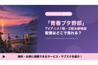 「青ブタ（青春ブタ野郎）」の配信はどこで見れる？アニメ1期・2期と劇場版を見放題で見られるサブスクを比較 画像