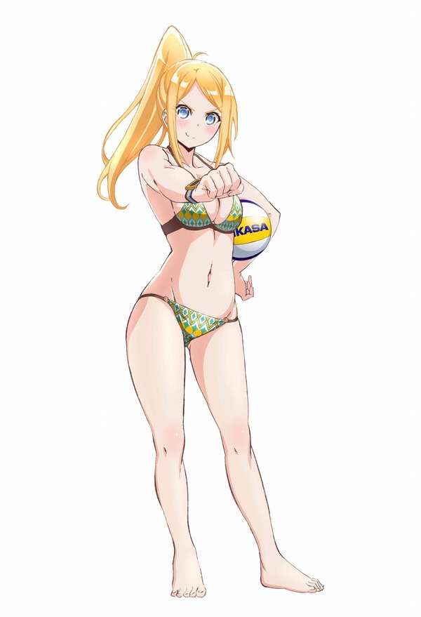 はるかなレシーブ 販促ポスター B2 2018年 如意自在 小田武士 はるかなレシーブ」種崎敦美、末柄里恵が双子の女子高生役に キャラ