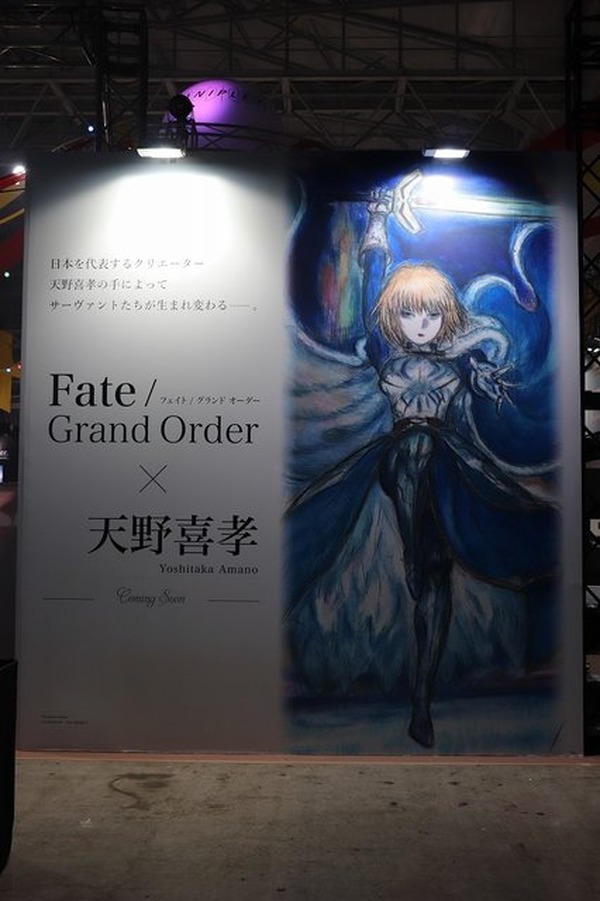 Fgoフェス18 Ff デザイナー 天野喜孝がセイバーを描くと アニプレックスブース アニメ アニメ