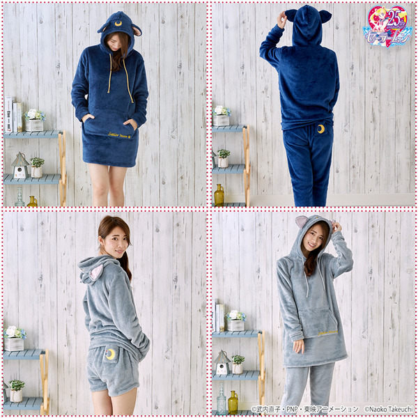 セーラームーン」ルナ＆ダイアナのふわもこルームウェアで“あったか