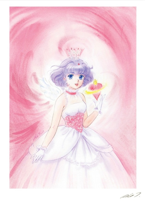 魔法の天使　クリィミーマミ　高田明美　直筆サイン入り版画　複製原画