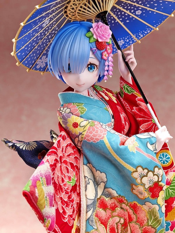 リゼロ」着物姿のレムが日本人形に 優雅な表情、しなやかな所作に心奪