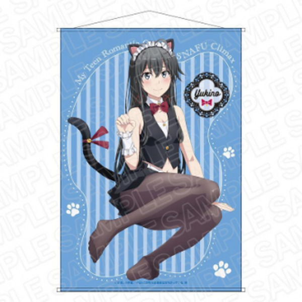 俺ガイル　ケモミミメイド　タペストリーセット　雪乃　結衣　いろは　購入特典付き 俺ガイル」雪乃、結衣、いろはが“ネコミミメイド”に変身！ 特大