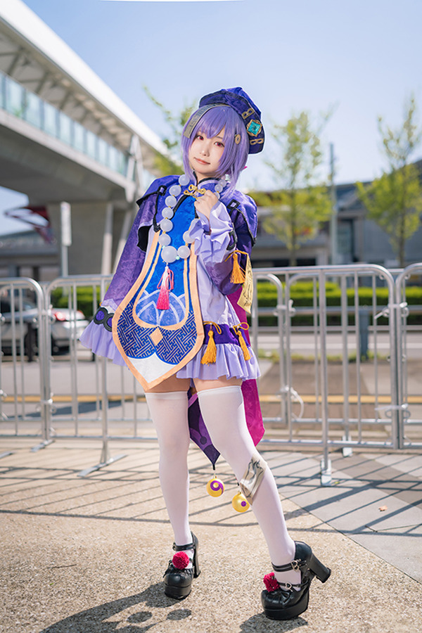 原神 げんしん 七七 なな コスプレ 衣装 女性 L ウィッグつき - コスプレ