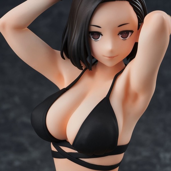 セクシーな黒水着でGカップBODYが露わに！「がんばれ同期ちゃん」先輩