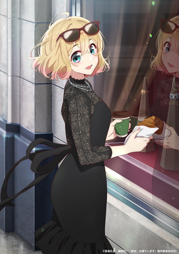 夏アニメ「かのかり」3期、振り向き笑顔を向ける麻美…デートシーン