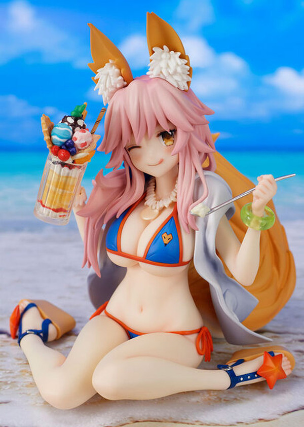 【美品】玉藻の前 水着 Fate FGO フィギュア ウィンクする表情や佇まいが愛らしい！『FGO』より水着姿の「玉藻の前