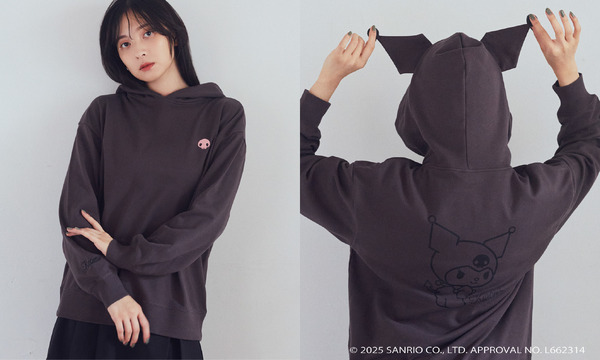 サンリオ」マイメロ＆クロミの“耳”付きパーカーでなりきり気分
