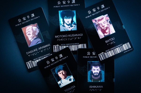 映画アニメ攻殻機動隊展グッズ映画公安9課IDカード限定品4Kリマスター入場者特典 押井守「GHOST IN THE SHELL/攻殻機動隊」公安9課のIDカードが入プレに