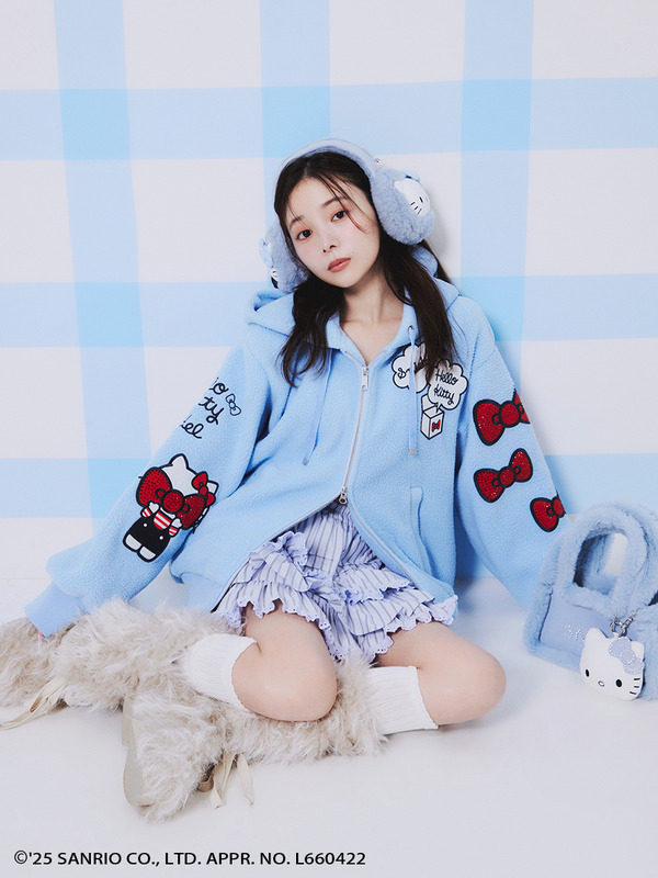 スナイデル キティ マスコットチャーム HELLO KITTY】ニットぬいぐるみ