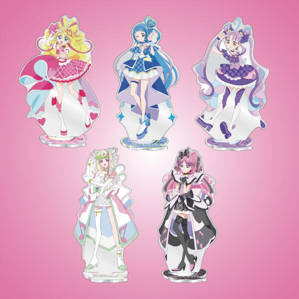 キミプリ展アクリルスタンド　キュアアイドル　キュアウインク　キュアアキュンキュン キミプリ♪展」キュアアイドル、キュアウインクたちが京王百貨店 新宿