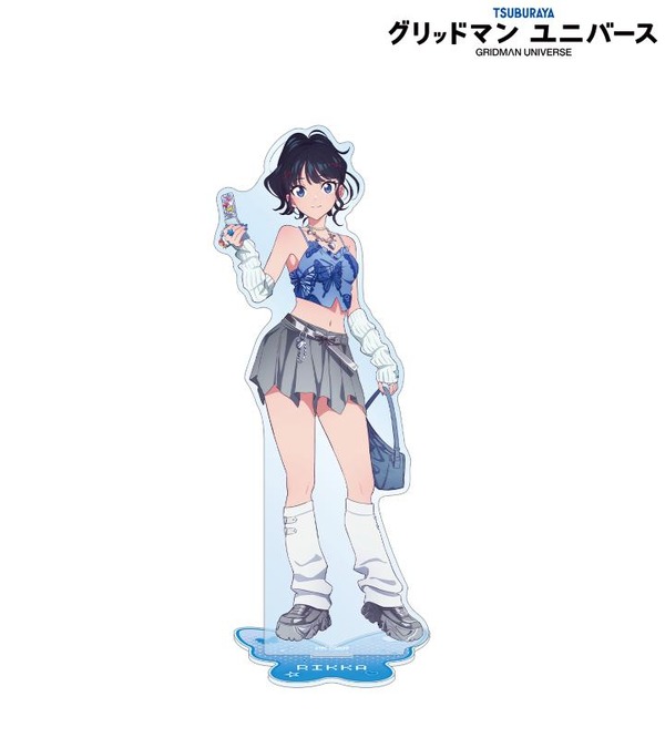 くじメイト　グリッドマン ユニバース 2026 アカネ　アクリルスタンド グリッドマン ユニバース」六花、アカネ、夢芽のヘソ出し＆太ももに