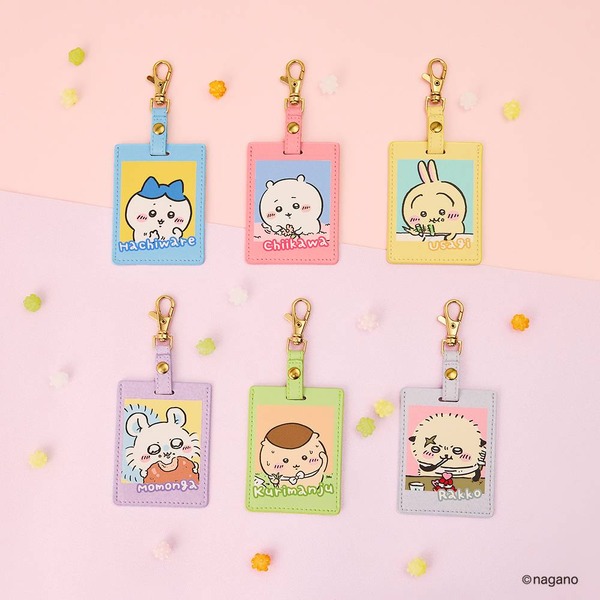 ちいかわ」ハチワレたちのチェキ風デザインがかわいい♪ 革チャーム 