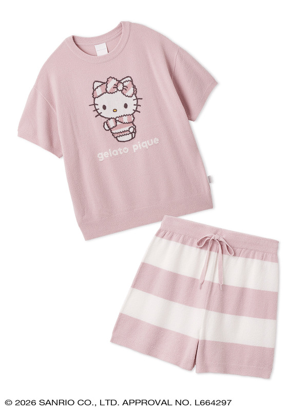 サンリオ」×ジェラピケが初コラボ♪ キティ＆シナモンがもこもこ服を着