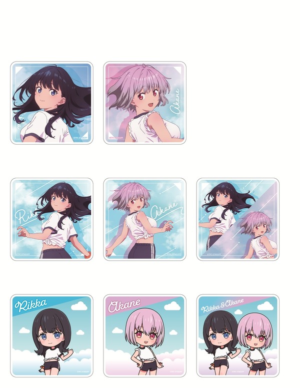 グリッドマン ユニバース」宝多六花&新条アカネが体操服姿で描き下ろし