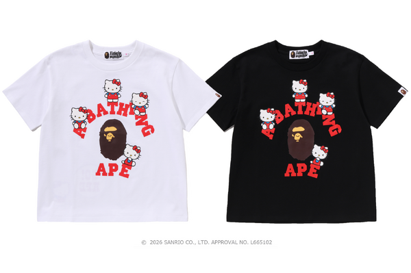 クロミ＆ハローキティが「BAPE」とコラボ！世界観が交差するキュートな