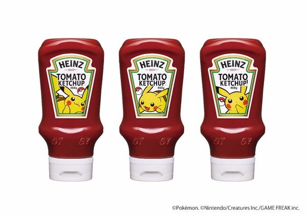 ハインツの逆さボトルケチャップに「ピカチュウ」が登場！ピカチュウの