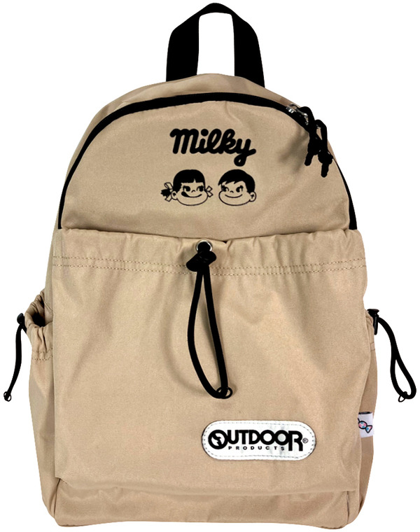 ペコちゃん　グッズ　バッグ　 OUTDOORコラボ リュックサック ミルキー」ペコちゃんと春のお出かけ♪ 「OUTDOOR」コラボでリュック
