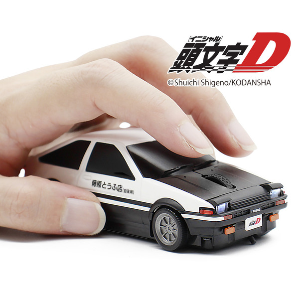 頭文字D」ハチロク型マウス＆ティッシュケースが登場！ 日常使いし