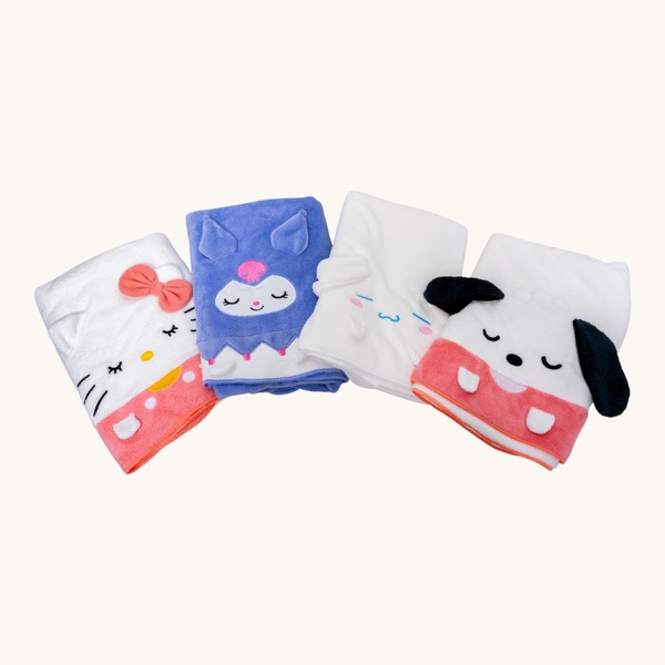 キティ、クロミのとろんとした表情に癒される…♪ 吸水速乾に優れた