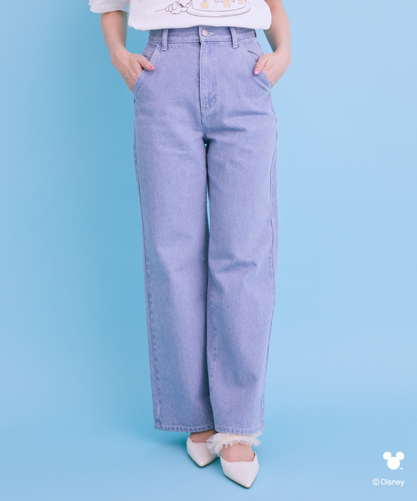TPO/10 TROUSER-INDIGO ストレートデニム ディズニー」お出かけ気分を 