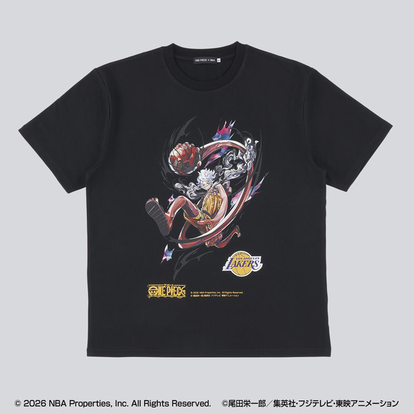 ゾロやエースが華麗にダンク！ 「ワンピース」×NBAコラボのTシャツの
