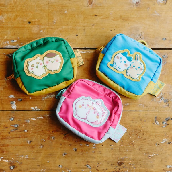【オマケ付】ちいかわ ぷっくりアップリケポーチ セット ちいかわ」ぷっくりアップリケがかわいいポーチに、ルームウエアや寝具