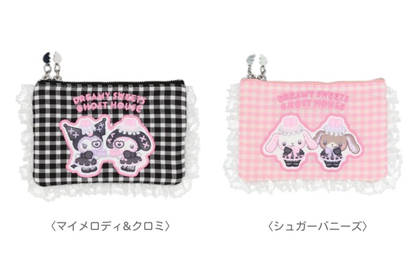 未使用品　希少　アジョリー・マイメロディ&クロミコラボティッシュポーチ サンリオ」甘くてちょっぴりダークなデザイン♪ マイメロ・クロミ