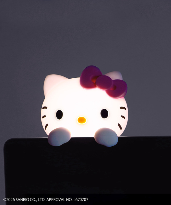 サンリオ」キティ、クロミ、シナモンのルームライトがキラキラ☆傘用