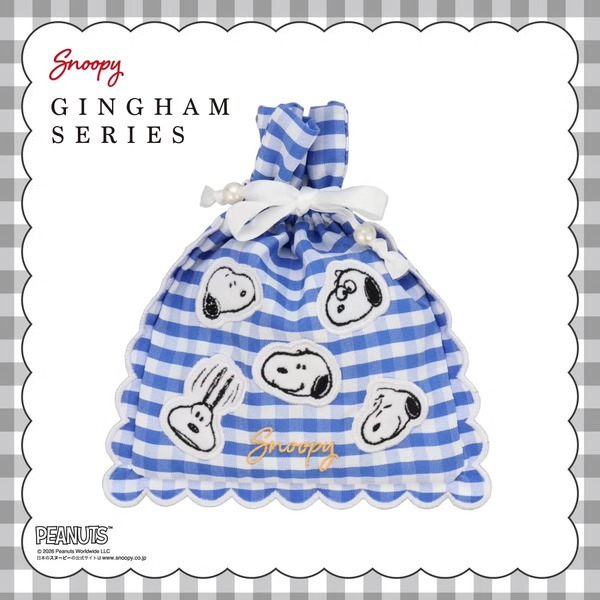 WALL - 【新品未使用】リメイク トレーナー フリル ギンガムチェック スヌーピー PEANUTS」スヌーピーの大人かわいいギンガムチェックアイテム登場