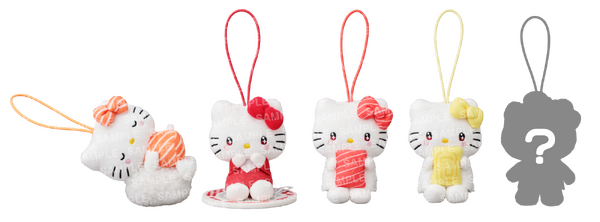 ハローキティ ❤️ スシロー コラボ まとめ売り✨第一弾おまけつき！ ハローキティ×スシローの初コラボ！ すしネタをだっこしたキティが可愛