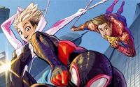 「スパイダーマン：スパイダーバース」村田雄介の描き下ろしスパイダーマン勢揃い！ BD&DVD特典イラスト公開 画像