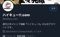 「ハイキュー!!」最終巻発売でトレンド入り＆感動の声 公式Twitterはフォロワー数「81万9000人」のミラクル達成 画像