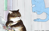 「俺、つしま」Twitter発の猫マンガ、アニメ化！ おじいさん（女性）は喋る猫と出会い…　第1話先行カット 画像
