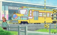 西武線車内で公開、トムスと西武鉄道のコラボアニメ「でででん」が話題 画像