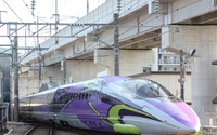 「エヴァンゲリオン」仕様の山陽新幹線500系を公開、11月7日から運行 画像